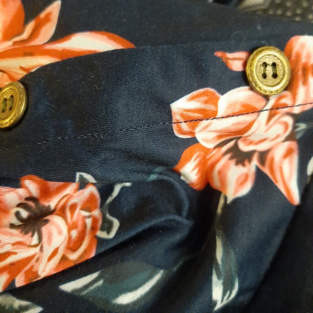 Floral XXL dress Diphi Lili NWOT Navy Pink - Picture 4 of 5